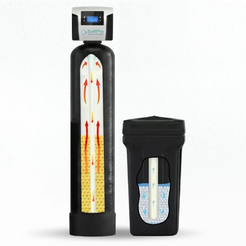 SoftPro Elite water softener resin tank and brine tank